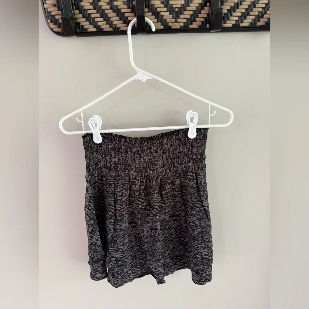 Rails Addison Skirt - Charcoal Grey Abstract Animal Print - Size Small